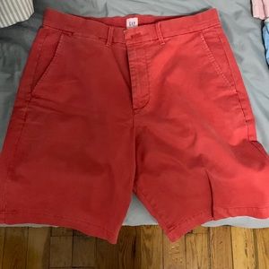 4 Pack of Colored Khaki Material Shorts
